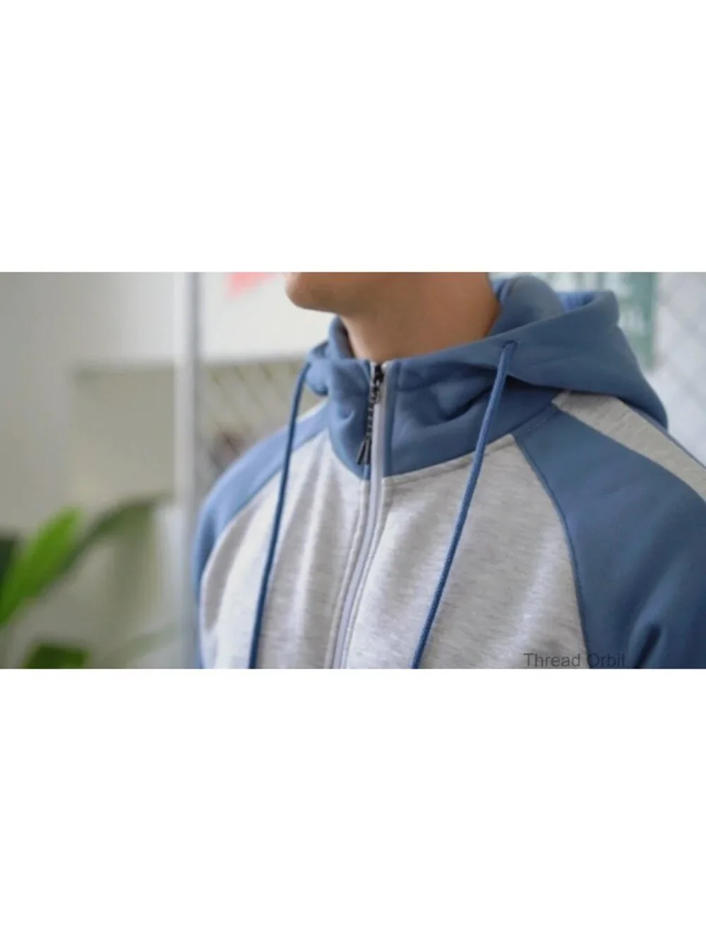 Zip Up Hoodie Men's Long Sleeve Drawstring Casual Hooded Sweatshirt with Pockets
